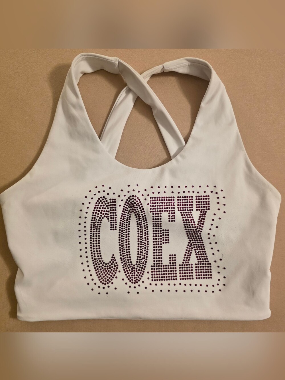 Women's Cheer Extreme Maroon Studded COEX Sports Bra